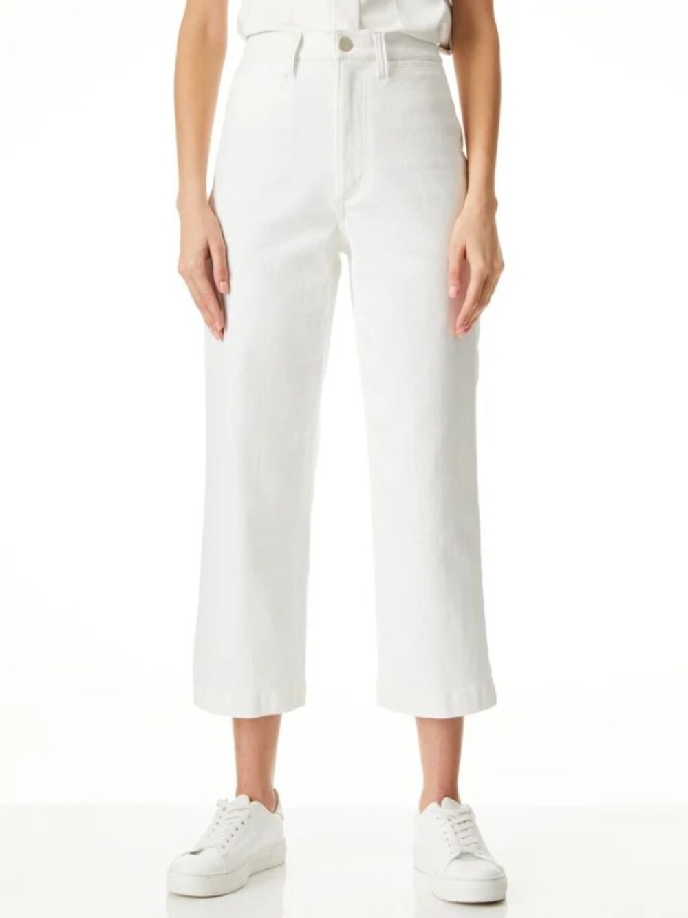 Alice + Olivia Ali Stovepipe Jean Vintage Sugar Sz 26